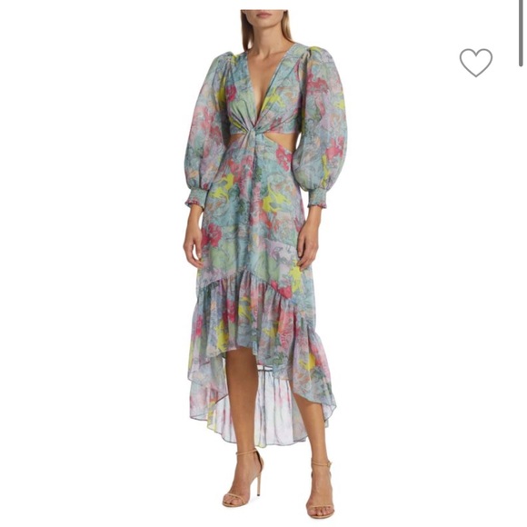 Alice + Olivia Dresses & Skirts - Alice + Olivia Katia Printed High - Low Midi Dress